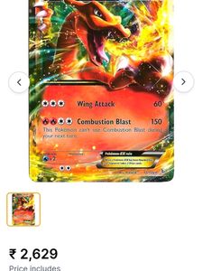 Original Charizard Ex Card Printing Year 2015
