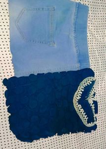Cute Denim Jean Legging & Top Set
