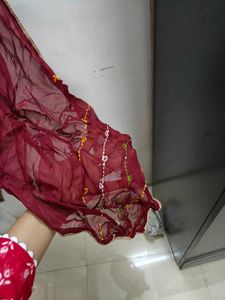 Mahroon Dupatta