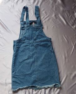 Denim Dungaree Dress