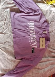 Lavender Long Sleeve Crop Top 💜