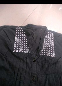 Black Printed Trouser For Womens