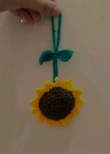Crochet Sunflower Charm