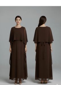 Elegant Brown Ethnic Gown