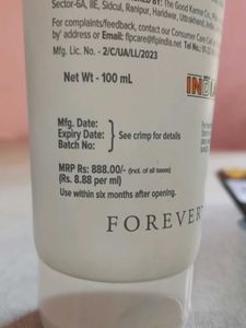 Forever Radiance Moisturiser