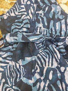 Blue Patterned Dress