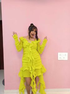 Ruffled Mini Dress &amp; Pink Cotton Dres