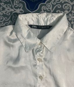 WHITE CROP SHIRT