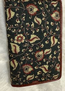 Zouk Vintage Style Wallet with Tan Vegan Leather