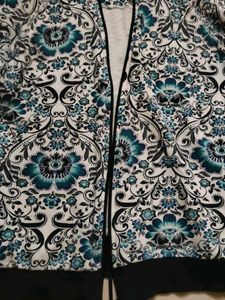 Floral Print Zip-Up Jacket