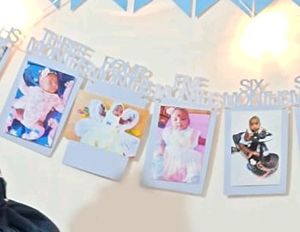 1st Birthday Months Banner