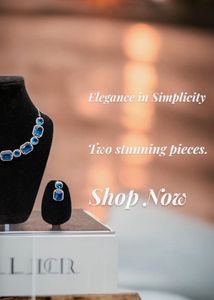 Sapphire Dreams Necklace &amp; Earring Set