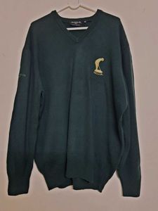 (Glenmuir) Green V-Neck Sweater