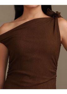 Elegant Brown Maxi Dress