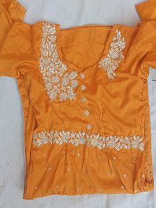 Mustard yellow Salwar Suit with dupatta