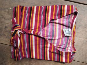 Striped Tie-Front Top