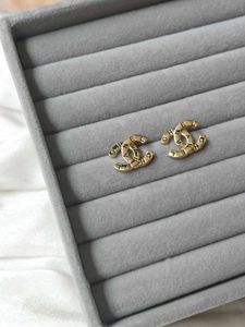 Chanel Inspired Golden Earrings