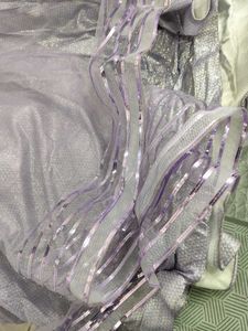 Sparkling Lavender Heavy Evening Gown