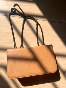 Mini Squar bag chain strap flap beige