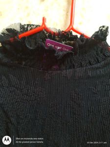 Black Net Top