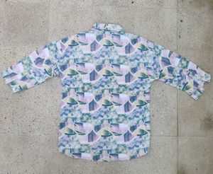 Patterned Button-Down Shirt