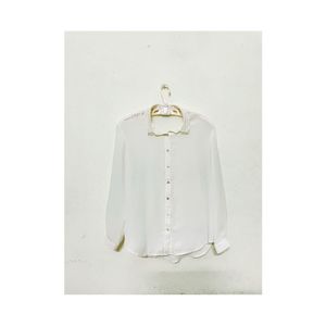 MANGO Suit Blouse LACY shirt For Women