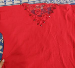 Red Full sleeve Tshirt