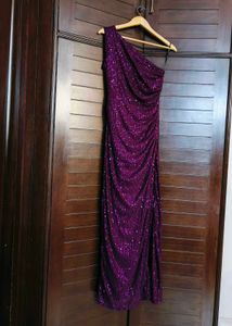KAZO Brand One Shoulder Maxi Dress With Slit