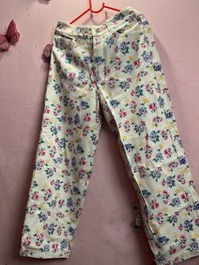 Floral Print Jeans..!