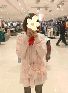 Cute Pink Coquette Cable- Knit Sweater /Pullover