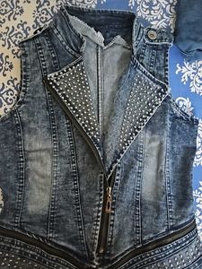 Sleeveless Denim Jacket