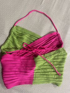 Savana Color Block Halter Top ♥️
