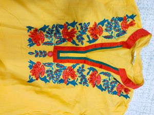 Kurti L Size Yellow