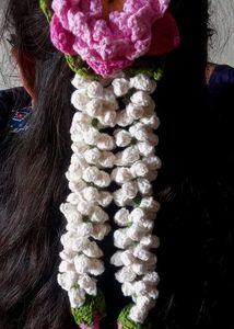 Crochet Flower Hair Accessory