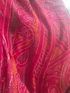 Red Bandhani Dupatta