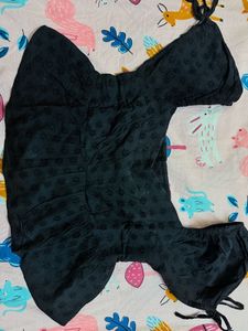 Black Peplum Top