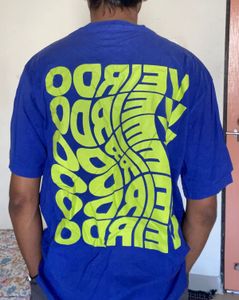 VEIRDO BLUE BACK PRINTED TEE