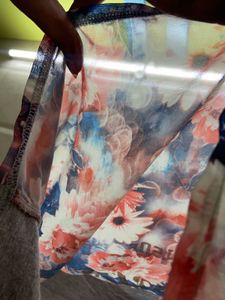 Vibrant Floral Sheer Top