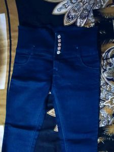 High-Waisted Dark Wash Jeans