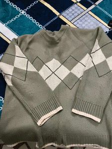 Argyle Pattern Sweater