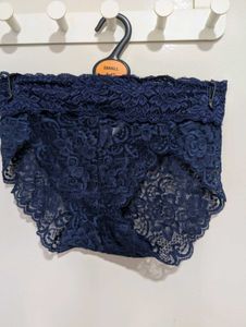 Navy Lace Boyshorts Briefs
