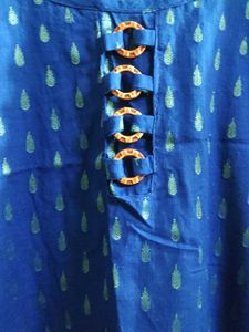 Blue Printed Kurti