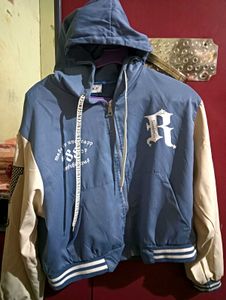 Stylish Blue Varsity Jacket