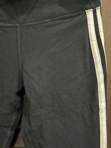Black Legging With White Stripes