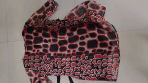 Animal Print Party Top For Women