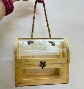 Wooden Treasure Chest Display Box