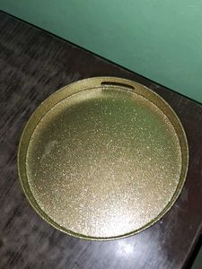 Gold Glitter Serving Tray