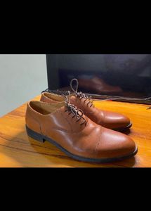 Woodland Woods Formal Oxford Tan Shoes
