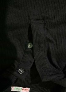 Black Collared Crop Top