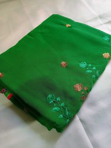 Embroidery 😍 Work Saree